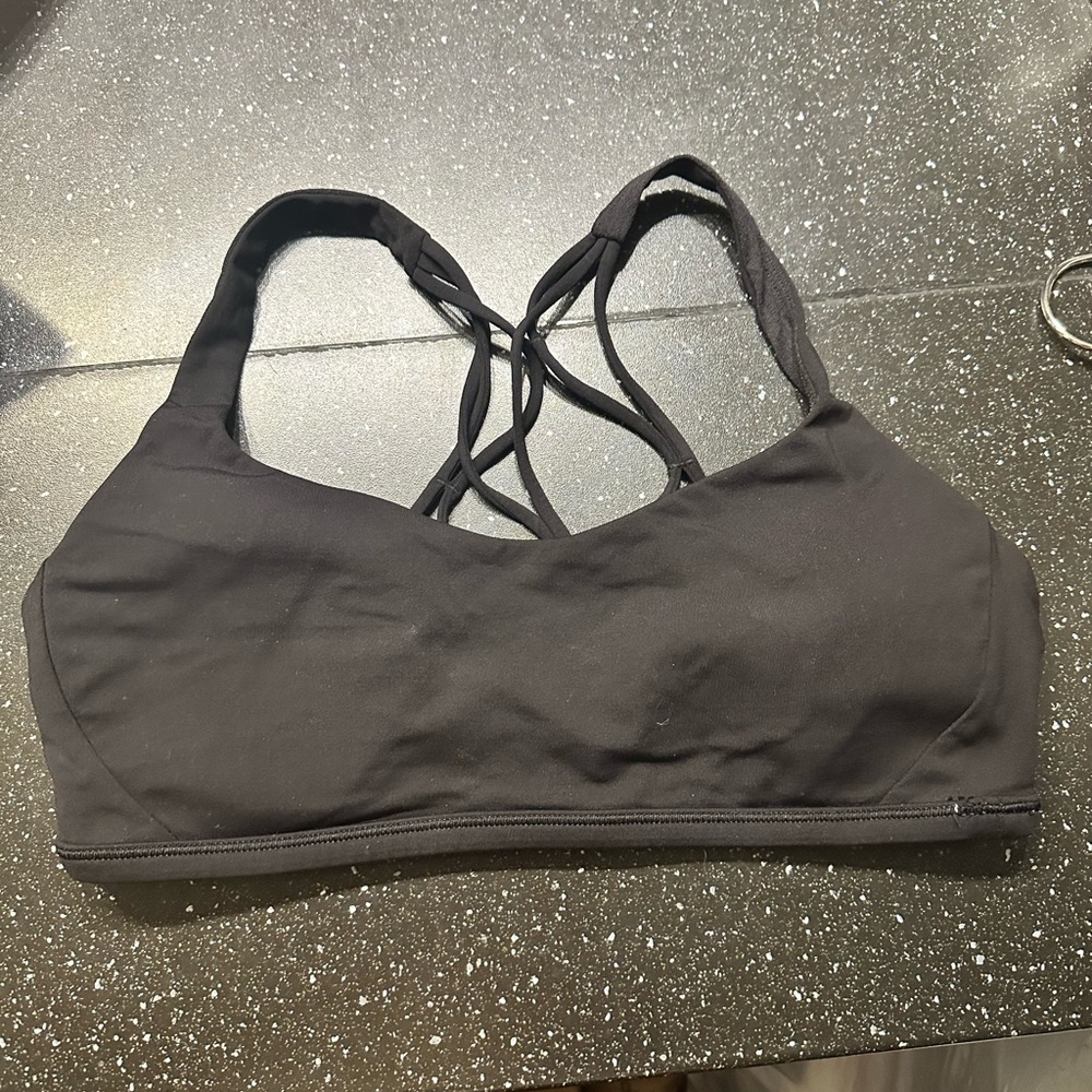 lululemon athletica Black Crisscross Sports Bra
